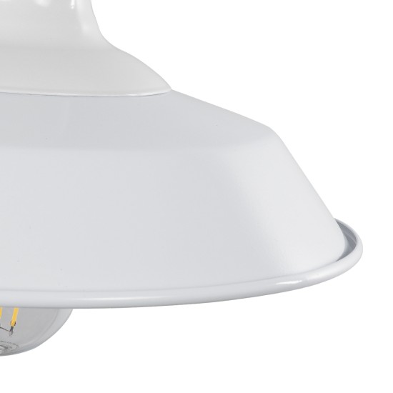 GLOBOSTAR® RAY 01066 Vintage Φωτιστικό Τοίχου - Απλίκα με Ντουί 1 x E27 AC 220-240V IP20 - Λευκό - Μ26 x Π37 x Υ32cm GLOBOSTAR® RAY 01066 Vintage Φωτιστικό Τοίχου - Απλίκα με Ντουί 1 x E27 AC 220-240V IP20 - Λευκό - Μ26 x Π37 x Υ32cm