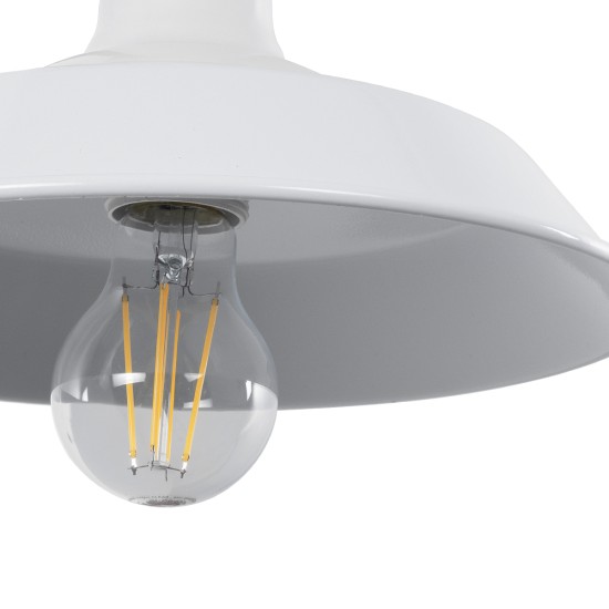 GLOBOSTAR® RAY 01066 Vintage Φωτιστικό Τοίχου - Απλίκα με Ντουί 1 x E27 AC 220-240V IP20 - Λευκό - Μ26 x Π37 x Υ32cm GLOBOSTAR® RAY 01066 Vintage Φωτιστικό Τοίχου - Απλίκα με Ντουί 1 x E27 AC 220-240V IP20 - Λευκό - Μ26 x Π37 x Υ32cm