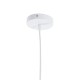 GLOBOSTAR® ANER 01072 Vintage Κρεμαστό Φωτιστικό Οροφής με Ντουί 1 x E27 AC 220-240V IP20 - Λευκό & Χρυσό - Μ27.5 x Π27.5 x Υ19cm