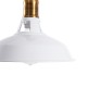 GLOBOSTAR® ANER 01072 Vintage Κρεμαστό Φωτιστικό Οροφής με Ντουί 1 x E27 AC 220-240V IP20 - Λευκό & Χρυσό - Μ27.5 x Π27.5 x Υ19cm