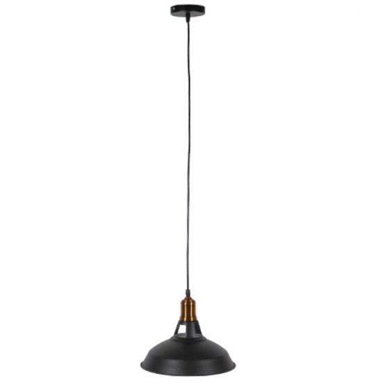 GLOBOSTAR® ANER 01073 Vintage Κρεμαστό Φωτιστικό Οροφής με Ντουί 1 x E27 AC 220-240V IP20 - Μαύρο & Χρυσό - Μ27.5 x Π27.5 x Υ19cm GLOBOSTAR® ANER 01073 Vintage Κρεμαστό Φωτιστικό Οροφής με Ντουί 1 x E27 AC 220-240V IP20 - Μαύρο & Χρυσό - Μ27.5 x Π27.5 x Υ19cm