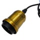GLOBOSTAR® ANER 01073 Vintage Κρεμαστό Φωτιστικό Οροφής με Ντουί 1 x E27 AC 220-240V IP20 - Μαύρο & Χρυσό - Μ27.5 x Π27.5 x Υ19cm GLOBOSTAR® ANER 01073 Vintage Κρεμαστό Φωτιστικό Οροφής με Ντουί 1 x E27 AC 220-240V IP20 - Μαύρο & Χρυσό - Μ27.5 x Π27.5 x Υ19cm