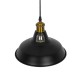 GLOBOSTAR® ANER 01073 Vintage Κρεμαστό Φωτιστικό Οροφής με Ντουί 1 x E27 AC 220-240V IP20 - Μαύρο & Χρυσό - Μ27.5 x Π27.5 x Υ19cm GLOBOSTAR® ANER 01073 Vintage Κρεμαστό Φωτιστικό Οροφής με Ντουί 1 x E27 AC 220-240V IP20 - Μαύρο & Χρυσό - Μ27.5 x Π27.5 x Υ19cm