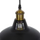 GLOBOSTAR® ANER 01073 Vintage Κρεμαστό Φωτιστικό Οροφής με Ντουί 1 x E27 AC 220-240V IP20 - Μαύρο & Χρυσό - Μ27.5 x Π27.5 x Υ19cm GLOBOSTAR® ANER 01073 Vintage Κρεμαστό Φωτιστικό Οροφής με Ντουί 1 x E27 AC 220-240V IP20 - Μαύρο & Χρυσό - Μ27.5 x Π27.5 x Υ19cm