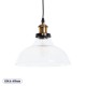 GLOBOSTAR® WICKHAM 01075 Vintage Κρεμαστό Φωτιστικό Οροφής με Ντουί 1 x E27 AC 220-240V IP20 - Διάφανο & Χρυσό - Μ24.5 x Π24.5 x Υ15cm GLOBOSTAR® WICKHAM 01075 Vintage Κρεμαστό Φωτιστικό Οροφής με Ντουί 1 x E27 AC 220-240V IP20 - Διάφανο & Χρυσό - Μ24.5 x Π24.5 x Υ15cm