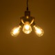 GLOBOSTAR® COPPER 01076 Vintage Κρεμαστό Φωτιστικό Οροφής με Ντουί 3 x E27 AC 220-240V IP20 - Χρυσό & Μαύρο - Μ14 x Π14 x Υ13cm