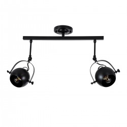 GLOBOSTAR® CANNES 01081 Μοντέρνο Φωτιστικό Οροφής με Ντουί 2 x E27 AC 220-240V IP20 - Μαύρο - Μ61 x Π12 x Υ48cm GLOBOSTAR® CANNES 01081 Μοντέρνο Φωτιστικό Οροφής με Ντουί 2 x E27 AC 220-240V IP20 - Μαύρο - Μ61 x Π12 x Υ48cm