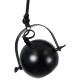 GLOBOSTAR® CANNES 01081 Μοντέρνο Φωτιστικό Οροφής με Ντουί 2 x E27 AC 220-240V IP20 - Μαύρο - Μ61 x Π12 x Υ48cm