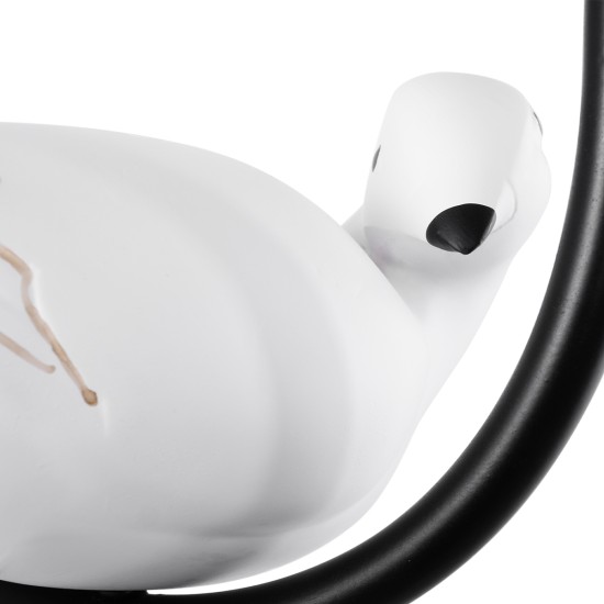 GLOBOSTAR® DOVE 01084 Vintage Φωτιστικό Τοίχου - Απλίκα με Ντουί 1 x E14 AC 220-240V IP20 - Μαύρο & Μπεζ - Μ30 x Π15 x Υ36cm