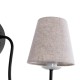 GLOBOSTAR® DOVE 01084 Vintage Φωτιστικό Τοίχου - Απλίκα με Ντουί 1 x E14 AC 220-240V IP20 - Μαύρο & Μπεζ - Μ30 x Π15 x Υ36cm