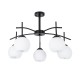 GLOBOSTAR® LUNA 01088 Μοντέρνο Φωτιστικό Οροφής με Ντουί 5 x E27 AC 220-240V IP20 - Λευκό & Μαύρο - Μ60 x Π60 x Υ43cm GLOBOSTAR® LUNA 01088 Μοντέρνο Φωτιστικό Οροφής με Ντουί 5 x E27 AC 220-240V IP20 - Λευκό & Μαύρο - Μ60 x Π60 x Υ43cm