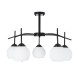 GLOBOSTAR® LUNA 01088 Μοντέρνο Φωτιστικό Οροφής με Ντουί 5 x E27 AC 220-240V IP20 - Λευκό & Μαύρο - Μ60 x Π60 x Υ43cm GLOBOSTAR® LUNA 01088 Μοντέρνο Φωτιστικό Οροφής με Ντουί 5 x E27 AC 220-240V IP20 - Λευκό & Μαύρο - Μ60 x Π60 x Υ43cm