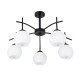 GLOBOSTAR® LUNA 01088 Μοντέρνο Φωτιστικό Οροφής με Ντουί 5 x E27 AC 220-240V IP20 - Λευκό & Μαύρο - Μ60 x Π60 x Υ43cm GLOBOSTAR® LUNA 01088 Μοντέρνο Φωτιστικό Οροφής με Ντουί 5 x E27 AC 220-240V IP20 - Λευκό & Μαύρο - Μ60 x Π60 x Υ43cm