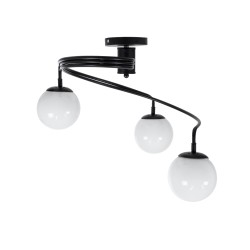 GLOBOSTAR® SELINA 01089 Μοντέρνο Φωτιστικό Οροφής με Ντουί 3 x E27 AC 220-240V IP20 - Μαύρο & Λευκό - Μ60 x Π60 x Υ45cm GLOBOSTAR® SELINA 01089 Μοντέρνο Φωτιστικό Οροφής με Ντουί 3 x E27 AC 220-240V IP20 - Μαύρο & Λευκό - Μ60 x Π60 x Υ45cm