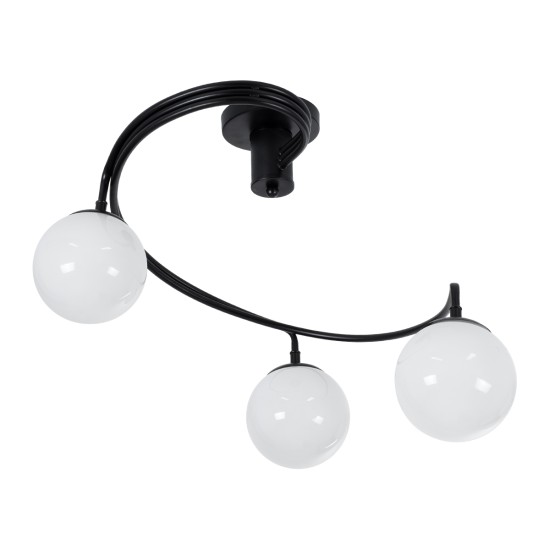 GLOBOSTAR® SELINA 01089 Μοντέρνο Φωτιστικό Οροφής με Ντουί 3 x E27 AC 220-240V IP20 - Μαύρο & Λευκό - Μ60 x Π60 x Υ45cm GLOBOSTAR® SELINA 01089 Μοντέρνο Φωτιστικό Οροφής με Ντουί 3 x E27 AC 220-240V IP20 - Μαύρο & Λευκό - Μ60 x Π60 x Υ45cm