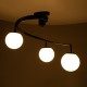 GLOBOSTAR® SELINA 01089 Μοντέρνο Φωτιστικό Οροφής με Ντουί 3 x E27 AC 220-240V IP20 - Μαύρο & Λευκό - Μ60 x Π60 x Υ45cm GLOBOSTAR® SELINA 01089 Μοντέρνο Φωτιστικό Οροφής με Ντουί 3 x E27 AC 220-240V IP20 - Μαύρο & Λευκό - Μ60 x Π60 x Υ45cm
