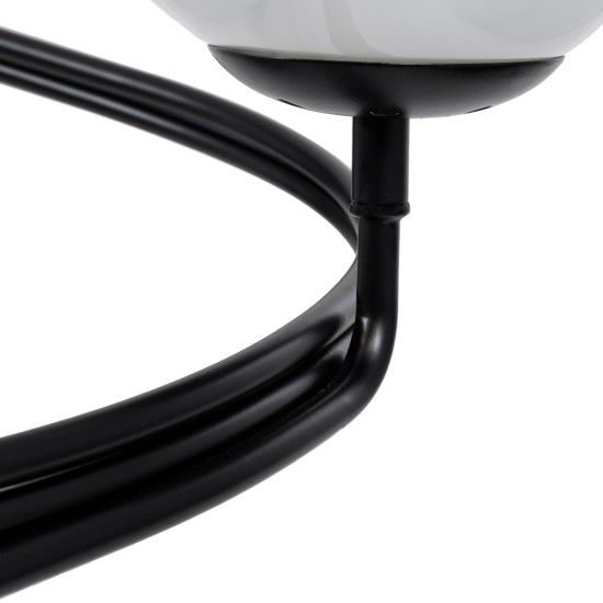 GLOBOSTAR® SELINA 01089 Μοντέρνο Φωτιστικό Οροφής με Ντουί 3 x E27 AC 220-240V IP20 - Μαύρο & Λευκό - Μ60 x Π60 x Υ45cm GLOBOSTAR® SELINA 01089 Μοντέρνο Φωτιστικό Οροφής με Ντουί 3 x E27 AC 220-240V IP20 - Μαύρο & Λευκό - Μ60 x Π60 x Υ45cm