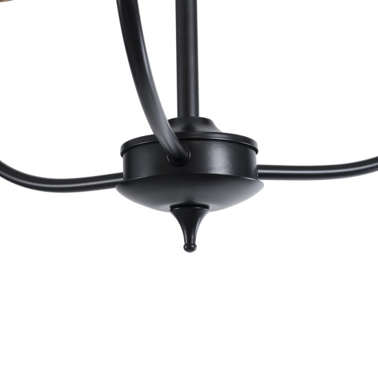 GLOBOSTAR® LIMI 01091 Vintage Κρεμαστό Φωτιστικό Οροφής με Ντουί 3 x E14 AC 220-240V IP20 - Μαύρο & Χρυσό - Μ55 x Π55 x Υ55cm GLOBOSTAR® LIMI 01091 Vintage Κρεμαστό Φωτιστικό Οροφής με Ντουί 3 x E14 AC 220-240V IP20 - Μαύρο & Χρυσό - Μ55 x Π55 x Υ55cm