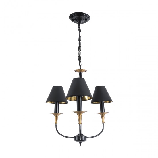 GLOBOSTAR® LIMI 01091 Vintage Κρεμαστό Φωτιστικό Οροφής με Ντουί 3 x E14 AC 220-240V IP20 - Μαύρο & Χρυσό - Μ55 x Π55 x Υ55cm GLOBOSTAR® LIMI 01091 Vintage Κρεμαστό Φωτιστικό Οροφής με Ντουί 3 x E14 AC 220-240V IP20 - Μαύρο & Χρυσό - Μ55 x Π55 x Υ55cm