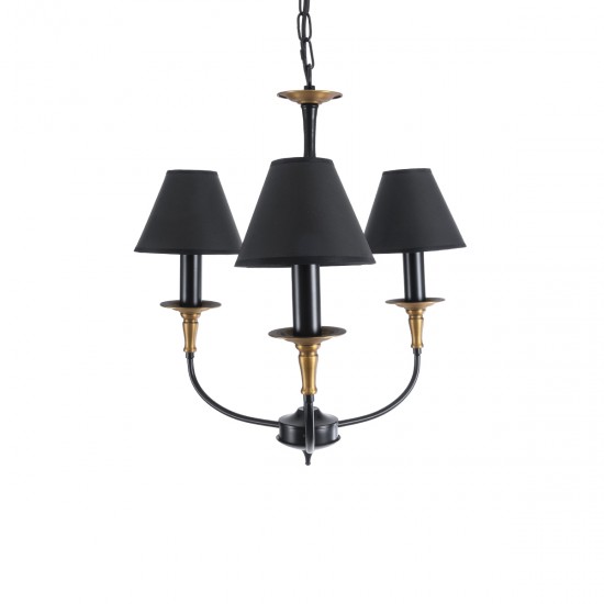 GLOBOSTAR® LIMI 01091 Vintage Κρεμαστό Φωτιστικό Οροφής με Ντουί 3 x E14 AC 220-240V IP20 - Μαύρο & Χρυσό - Μ55 x Π55 x Υ55cm GLOBOSTAR® LIMI 01091 Vintage Κρεμαστό Φωτιστικό Οροφής με Ντουί 3 x E14 AC 220-240V IP20 - Μαύρο & Χρυσό - Μ55 x Π55 x Υ55cm