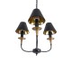 GLOBOSTAR® LIMI 01091 Vintage Κρεμαστό Φωτιστικό Οροφής με Ντουί 3 x E14 AC 220-240V IP20 - Μαύρο & Χρυσό - Μ55 x Π55 x Υ55cm GLOBOSTAR® LIMI 01091 Vintage Κρεμαστό Φωτιστικό Οροφής με Ντουί 3 x E14 AC 220-240V IP20 - Μαύρο & Χρυσό - Μ55 x Π55 x Υ55cm