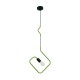 GLOBOSTAR® LIBBY 01096-1 Παιδικό Κρεμαστό Φωτιστικό Οροφής με Ντουί 1 x E27 AC 220-240V IP20 - Πράσινο & Μαύρο - Μ31 x Π4 x Υ37.5cm