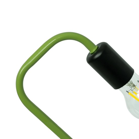 GLOBOSTAR® LIBBY 01096-1 Παιδικό Κρεμαστό Φωτιστικό Οροφής με Ντουί 1 x E27 AC 220-240V IP20 - Πράσινο & Μαύρο - Μ31 x Π4 x Υ37.5cm