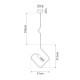 GLOBOSTAR® LIBBY 01096-1 Παιδικό Κρεμαστό Φωτιστικό Οροφής με Ντουί 1 x E27 AC 220-240V IP20 - Πράσινο & Μαύρο - Μ31 x Π4 x Υ37.5cm