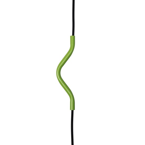 GLOBOSTAR® LIBBY 01096-1 Παιδικό Κρεμαστό Φωτιστικό Οροφής με Ντουί 1 x E27 AC 220-240V IP20 - Πράσινο & Μαύρο - Μ31 x Π4 x Υ37.5cm