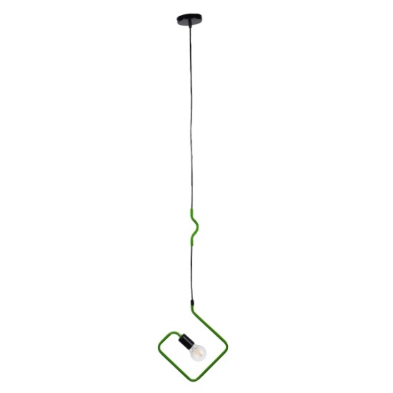 GLOBOSTAR® LIBBY 01096-1 Παιδικό Κρεμαστό Φωτιστικό Οροφής με Ντουί 1 x E27 AC 220-240V IP20 - Πράσινο & Μαύρο - Μ31 x Π31 x Υ16cm GLOBOSTAR® LIBBY 01096-1 Παιδικό Κρεμαστό Φωτιστικό Οροφής με Ντουί 1 x E27 AC 220-240V IP20 - Πράσινο & Μαύρο - Μ31 x Π31 x Υ16cm