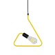 GLOBOSTAR® LIBBY 01097-1 Παιδικό Κρεμαστό Φωτιστικό Οροφής με Ντουί 1 x E27 AC 220-240V IP20 - Κίτρινο - Μ30 x Π4 x Υ32cm