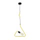 GLOBOSTAR® LIBBY 01097-1 Παιδικό Κρεμαστό Φωτιστικό Οροφής με Ντουί 1 x E27 AC 220-240V IP20 - Κίτρινο - Μ30 x Π4 x Υ32cm