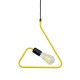 GLOBOSTAR® LIBBY 01097-1 Παιδικό Κρεμαστό Φωτιστικό Οροφής με Ντουί 1 x E27 AC 220-240V IP20 - Κίτρινο - Μ30 x Π4 x Υ32cm