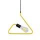 GLOBOSTAR® LIBBY 01097-1 Παιδικό Κρεμαστό Φωτιστικό Οροφής με Ντουί 1 x E27 AC 220-240V IP20 - Κίτρινο - Μ30 x Π4 x Υ32cm