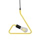 GLOBOSTAR® LIBBY 01097-1 Παιδικό Κρεμαστό Φωτιστικό Οροφής με Ντουί 1 x E27 AC 220-240V IP20 - Κίτρινο - Μ30 x Π4 x Υ32cm