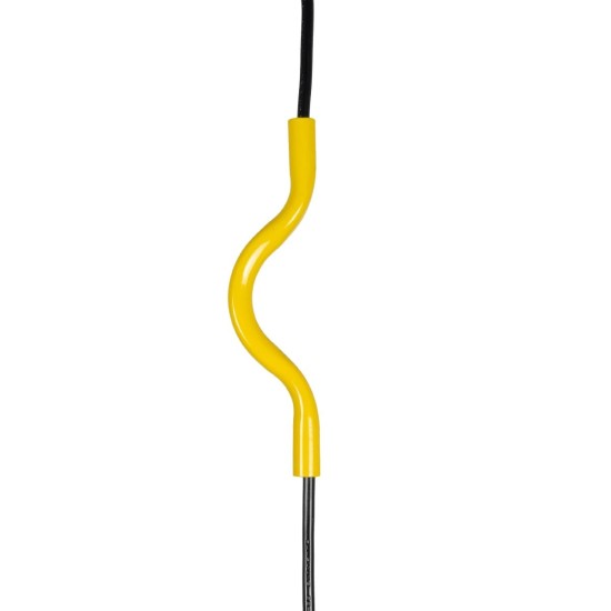GLOBOSTAR® LIBBY 01097-1 Παιδικό Κρεμαστό Φωτιστικό Οροφής με Ντουί 1 x E27 AC 220-240V IP20 - Κίτρινο - Μ30 x Π4 x Υ32cm