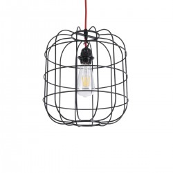 GLOBOSTAR® PARROT 01099 Μοντέρνο Κρεμαστό Φωτιστικό Οροφής με Ντουί 1 x E27 AC 220-240V IP20 - Μαύρο - Μ28 x Π28 x Υ30cm GLOBOSTAR® PARROT 01099 Μοντέρνο Κρεμαστό Φωτιστικό Οροφής με Ντουί 1 x E27 AC 220-240V IP20 - Μαύρο - Μ28 x Π28 x Υ30cm