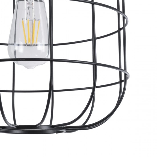 GLOBOSTAR® PARROT 01099 Μοντέρνο Κρεμαστό Φωτιστικό Οροφής με Ντουί 1 x E27 AC 220-240V IP20 - Μαύρο - Μ28 x Π28 x Υ30cm GLOBOSTAR® PARROT 01099 Μοντέρνο Κρεμαστό Φωτιστικό Οροφής με Ντουί 1 x E27 AC 220-240V IP20 - Μαύρο - Μ28 x Π28 x Υ30cm