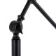 GLOBOSTAR® WYNGE 01101 Vintage Επιδαπέδιο Φωτιστικό με Ντουί 1 x E27 AC 220-240V IP20 - Μαύρο & Χρυσό - Μ95 x Π27 x Υ174cm