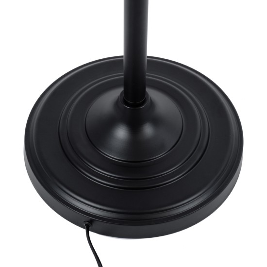 GLOBOSTAR® WYNGE 01101 Vintage Επιδαπέδιο Φωτιστικό με Ντουί 1 x E27 AC 220-240V IP20 - Μαύρο & Χρυσό - Μ95 x Π27 x Υ174cm