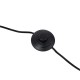 GLOBOSTAR® WYNGE 01101 Vintage Επιδαπέδιο Φωτιστικό με Ντουί 1 x E27 AC 220-240V IP20 - Μαύρο & Χρυσό - Μ95 x Π27 x Υ174cm