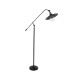 GLOBOSTAR® WYNGE 01101 Vintage Επιδαπέδιο Φωτιστικό με Ντουί 1 x E27 AC 220-240V IP20 - Μαύρο & Χρυσό - Μ95 x Π27 x Υ174cm