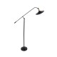 GLOBOSTAR® WYNGE 01101 Vintage Επιδαπέδιο Φωτιστικό με Ντουί 1 x E27 AC 220-240V IP20 - Μαύρο & Χρυσό - Μ95 x Π27 x Υ174cm
