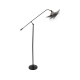 GLOBOSTAR® WYNGE 01101 Vintage Επιδαπέδιο Φωτιστικό με Ντουί 1 x E27 AC 220-240V IP20 - Μαύρο & Χρυσό - Μ95 x Π27 x Υ174cm
