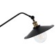 GLOBOSTAR® WYNGE 01101 Vintage Επιδαπέδιο Φωτιστικό με Ντουί 1 x E27 AC 220-240V IP20 - Μαύρο & Χρυσό - Μ95 x Π27 x Υ174cm