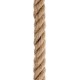 GLOBOSTAR® CRANE 01109 Vintage Κρεμαστό Φωτιστικό Οροφής με Ντουί 1 x E27 AC 220-240V IP20 - Μαύρο & Μπεζ - Μ36 x Π36 x Υ30cm
