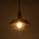 GLOBOSTAR® CRANE 01109 Vintage Κρεμαστό Φωτιστικό Οροφής με Ντουί 1 x E27 AC 220-240V IP20 - Μαύρο & Μπεζ - Μ36 x Π36 x Υ30cm