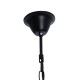 GLOBOSTAR® RUNNER 01116 Vintage Κρεμαστό Φωτιστικό Οροφής με Ντουί 8 x E27 AC 220-240V IP20 - Μαύρο & Μπεζ - Μ60 x Π60 x Υ60cm