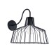 GLOBOSTAR® TRIUMPH 01117 Vintage Φωτιστικό Τοίχου - Απλίκα με Ντουί 1 x E27 AC 220-240V IP20 - Μαύρο - Μ30 x Π36 x Υ30cm