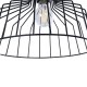 GLOBOSTAR® TRIUMPH 01117 Vintage Φωτιστικό Τοίχου - Απλίκα με Ντουί 1 x E27 AC 220-240V IP20 - Μαύρο - Μ30 x Π36 x Υ30cm
